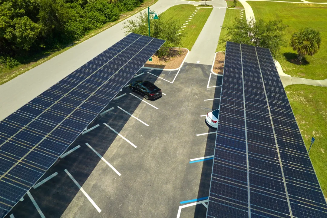 Well-built solar-powered parking garages